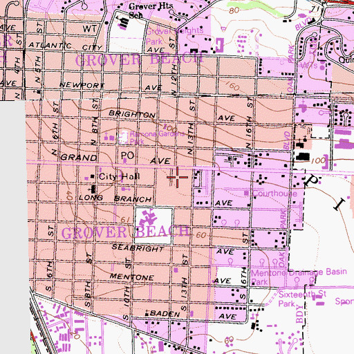 Topographic Map of Kingdom Hall of Jehovahs Witnesses, CA