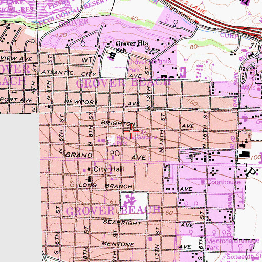 Topographic Map of Pentecostal Church of God, CA