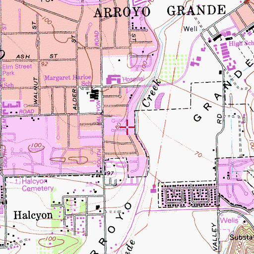 Topographic Map of Woodland Park, CA