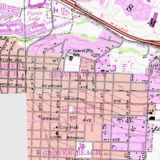 Topographic Map of The Christadelphians Church, CA