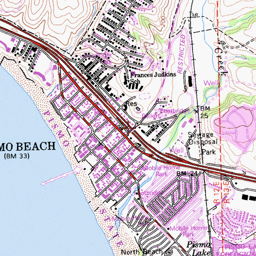 Topographic Map of Centro Evangelistico, CA