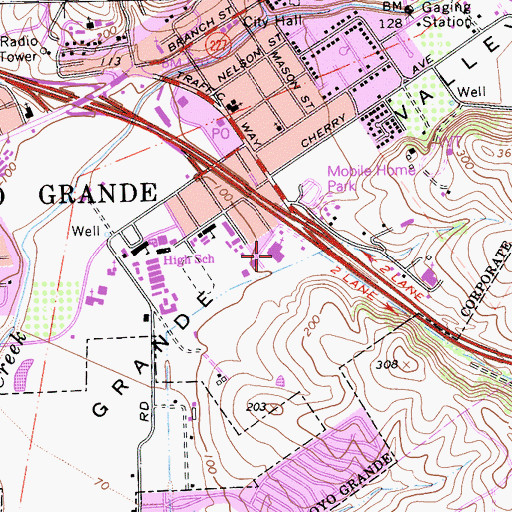 Topographic Map of Pacific Coast Christian School, CA