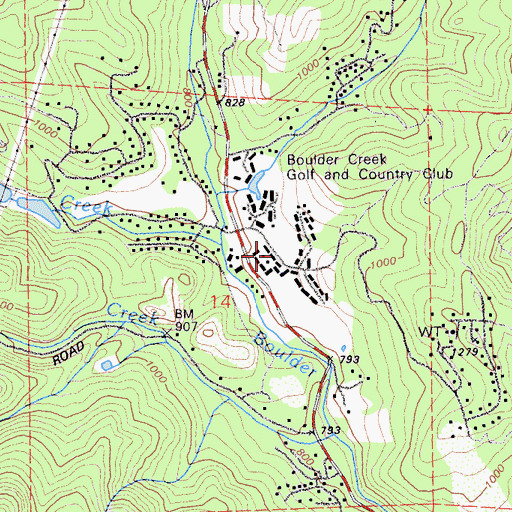Topographic Map of Hilton Airport (historical), CA