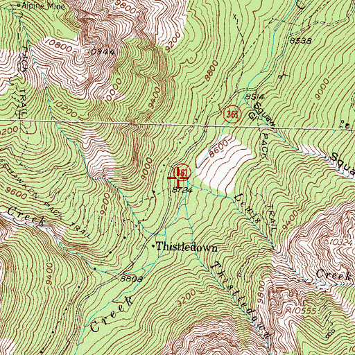Topographic Map of Lewis Creek, CO