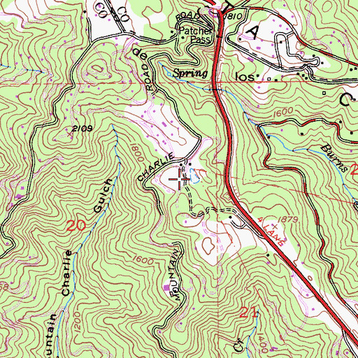 Topographic Map of Laguna del Sargento, CA