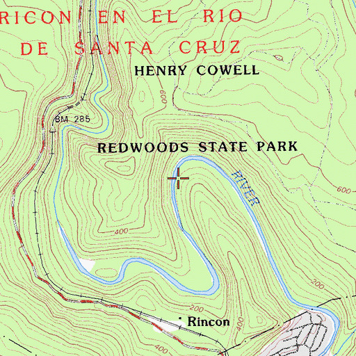 Topographic Map of Buckeye Trail, CA