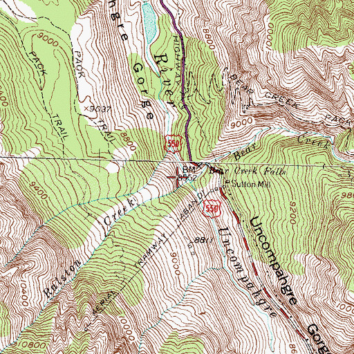 Topographic Map of Ralston Creek, CO