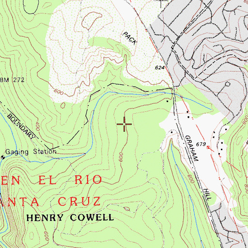 Topographic Map of Pine Trail, CA