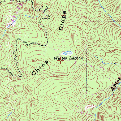 Topographic Map of Big Slide Trail, CA