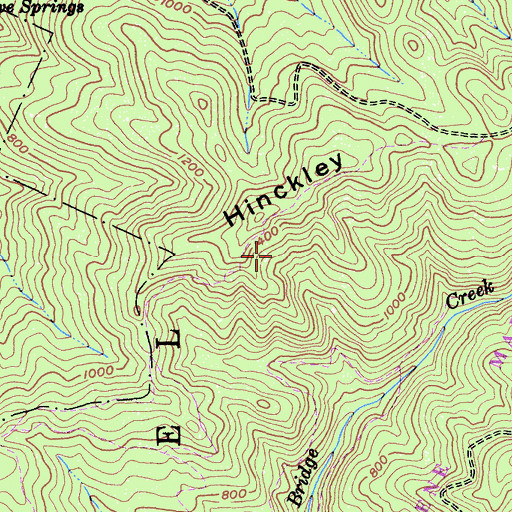 Topographic Map of Big Stump Trail, CA
