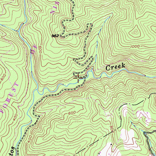Topographic Map of Bottom of the Incline, CA