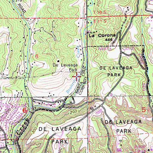 Topographic Map of George Washington Memorial Grove, CA