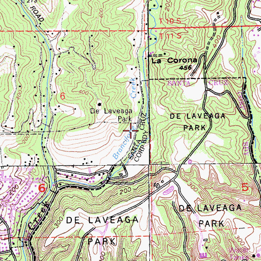 Topographic Map of George Washington Memorial Grove, CA