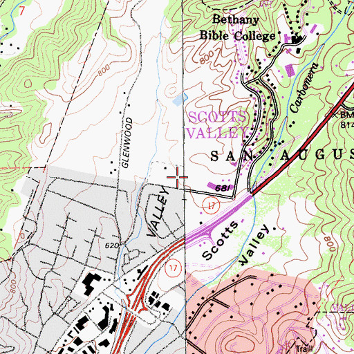 Topographic Map of Siltanen Community Park, CA