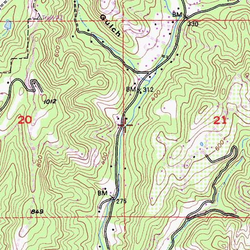 Topographic Map of Sporup Sanitarium, CA