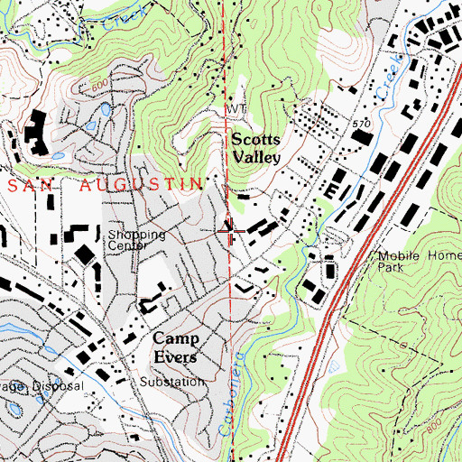 Topographic Map of MacDorsa Park, CA