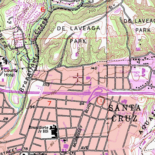 Topographic Map of The Church of Jesus Christ of Latter Day Saints, CA