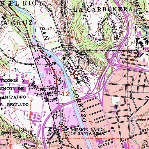 Topographic Map of First Principle Church, CA