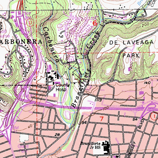 Topographic Map of Isbel Grove, CA