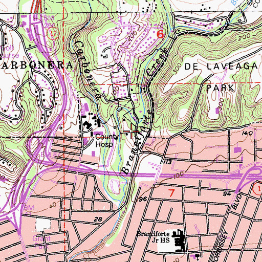 Topographic Map of Isbel Grove Camp (historical), CA