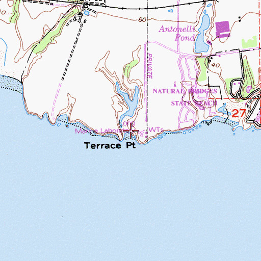 Topographic Map of Joseph M Long Marine Laboratory, CA