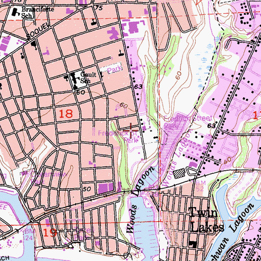 Topographic Map of Kingdom Hall of Jehovahs Witnesses, CA