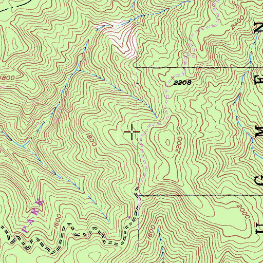 Topographic Map of Lone Tree Prairie, CA