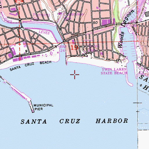 Topographic Map of Tyrre Park, CA