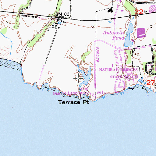 Topographic Map of Younger Lagoon, CA