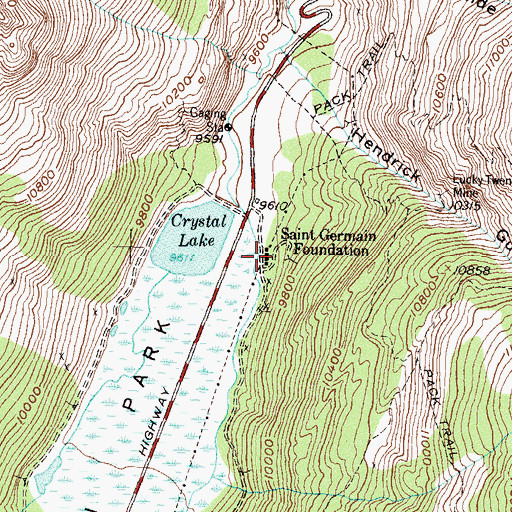 Topographic Map of Saint Germain Foundation, CO