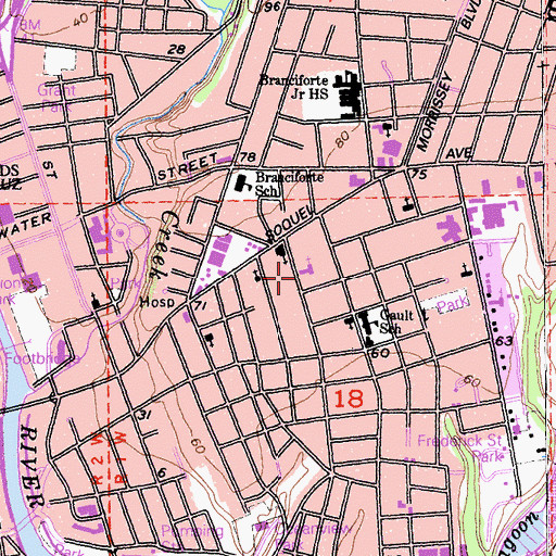 Topographic Map of Seventh Day Adventist Church, CA