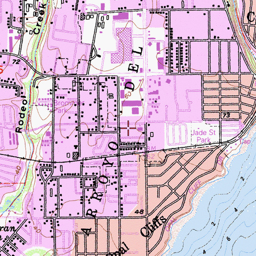 Topographic Map of Community Church of God, CA