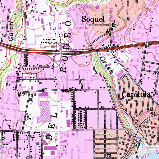 Topographic Map of Loma Vista Mobile Home Park, CA