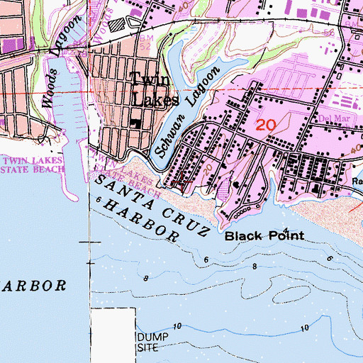 Topographic Map of Thirteenth Avenue County Park, CA