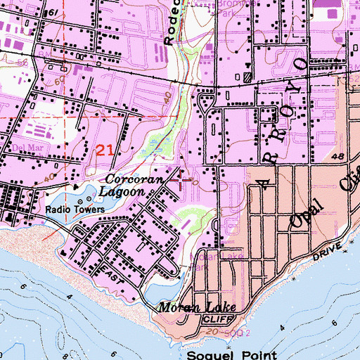 Topographic Map of Trailer Haven, CA