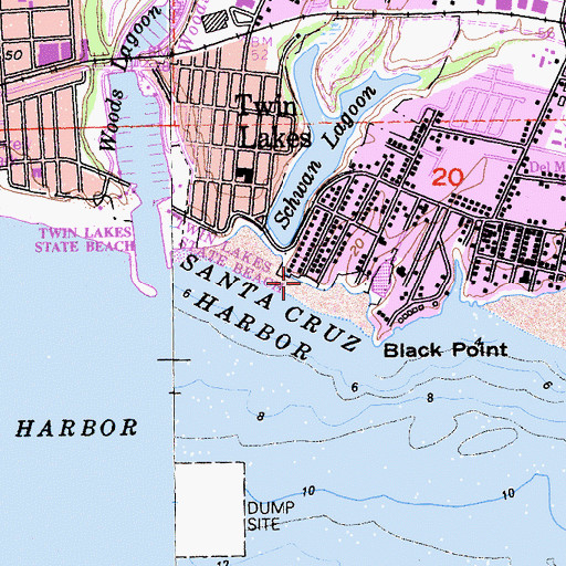 Topographic Map of Twelfth Avenue County Park, CA