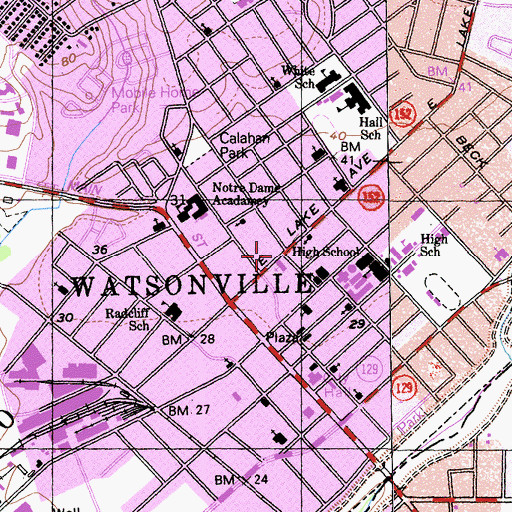 Topographic Map of Bethel Tabernacle, CA