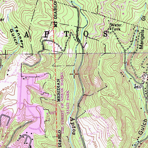 Topographic Map of Buggy Trail, CA