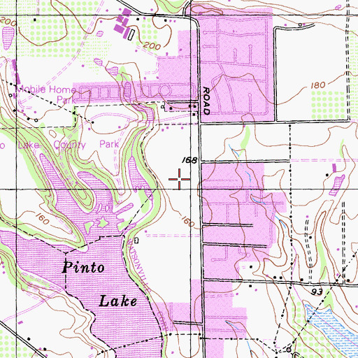 Topographic Map of Church of the Nazarene, CA