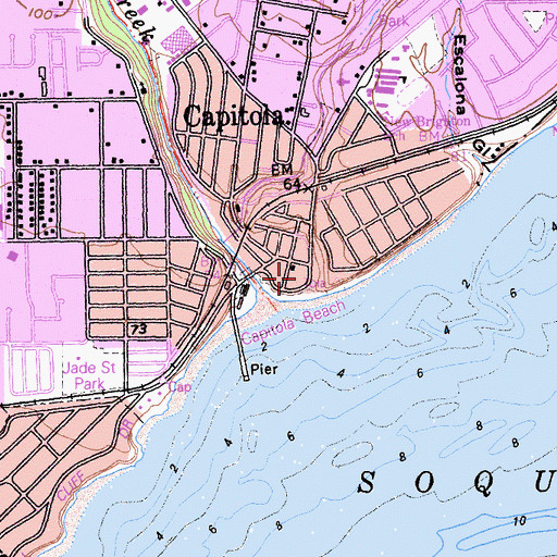 Topographic Map of Faith Chapel, CA