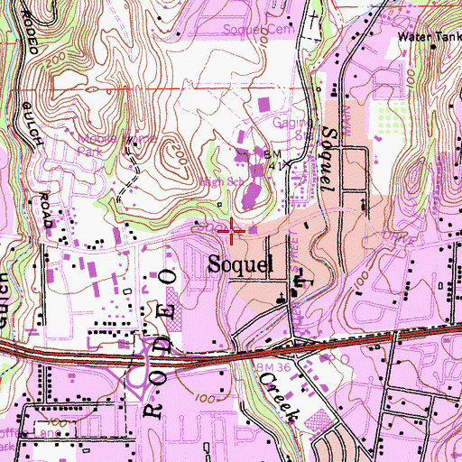 Topographic Map of Lighthouse Christian Fellowship Four Square Gospel Church, CA