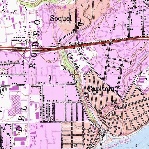 Topographic Map of Perry Park, CA