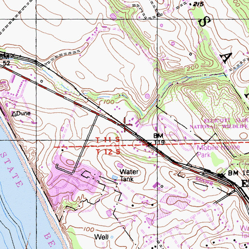 Topographic Map of Renaissance High School, CA