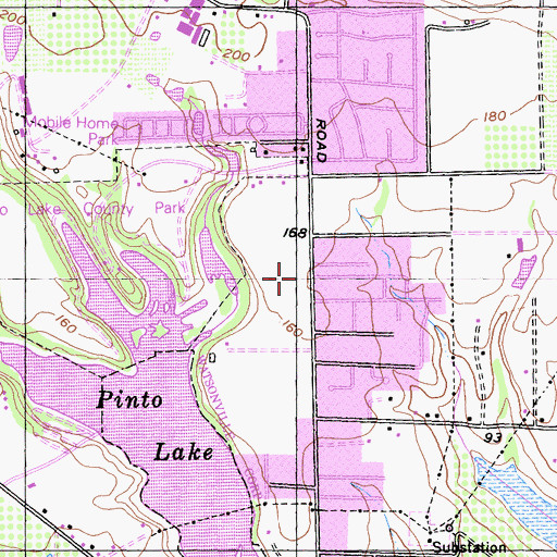 Topographic Map of Seventh Day Adventist Church, CA