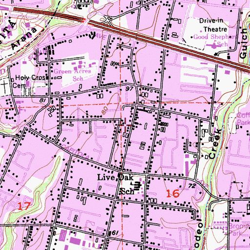 Topographic Map of Victory Faith Center, CA