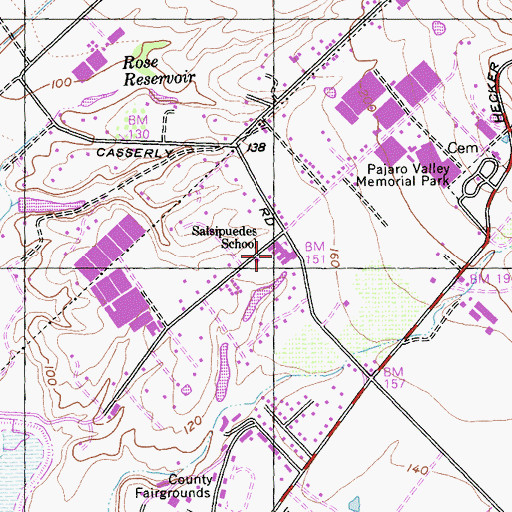 Topographic Map of Alianza Charter School, CA