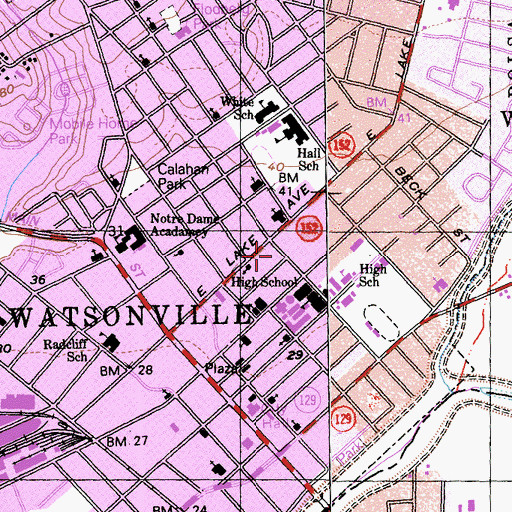 Topographic Map of William H Volck Museum Library, CA