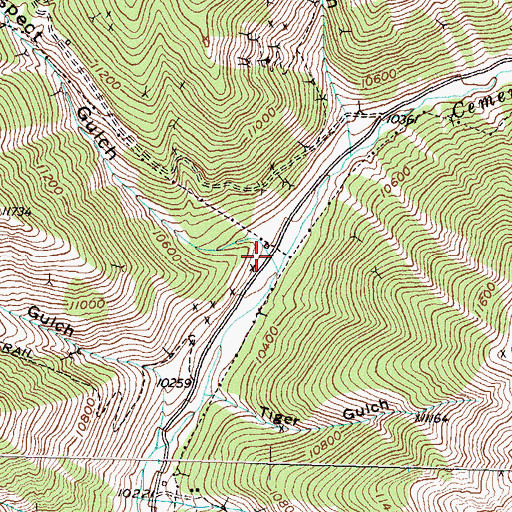 Topographic Map of Prospect Gulch, CO