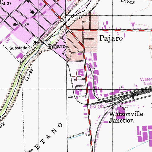 Topographic Map of Ohlone Elementary School, CA