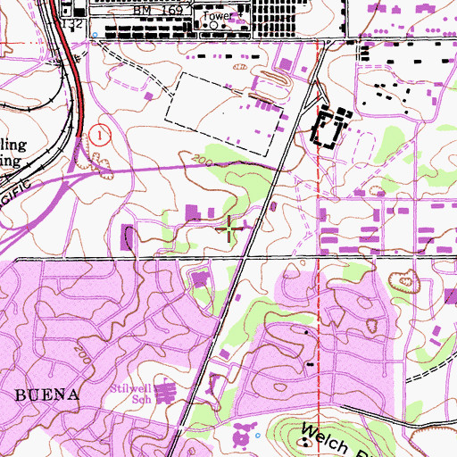 Topographic Map of Fort Ord Post Office (historical), CA